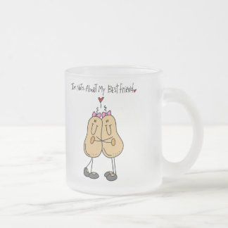 Nüsse über bester Freund-Tasse Mattglastasse