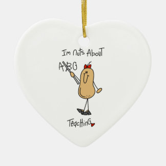 Nüsse über das Lehren von T - Shirt und Geschenken Keramik Ornament