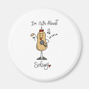 Nüsse über das Singen Magnet