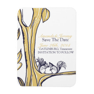 Nüsse über dich Eichhörnchen Save the Date Magnet