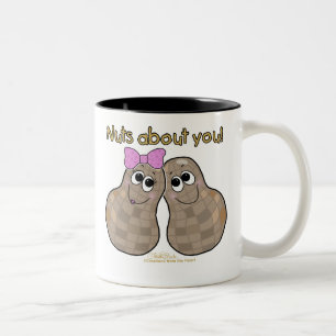 Nüsse über dich! zweifarbige tasse