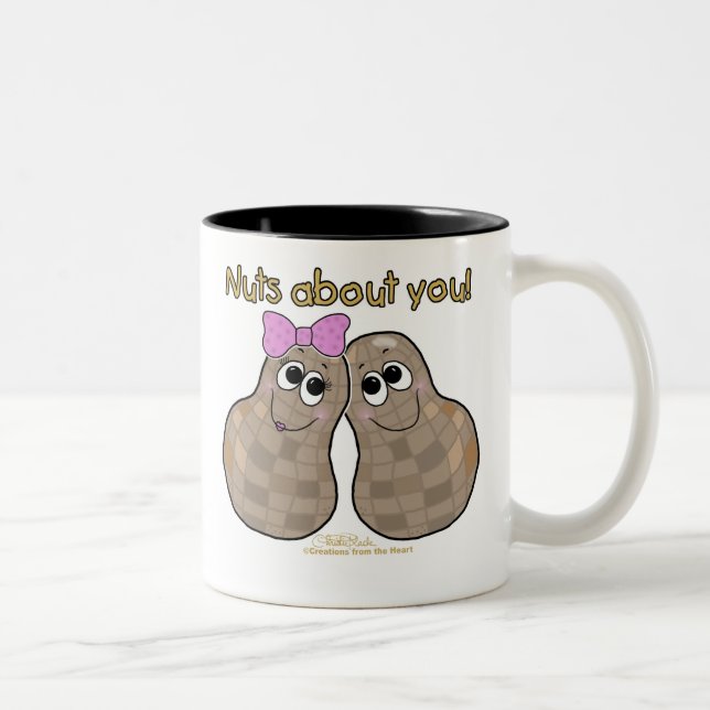 Nüsse über dich! zweifarbige tasse (Rechts)