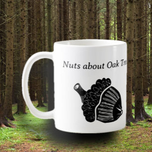 Nüsse über die Eichenbaum-Acorn Kaffeetasse