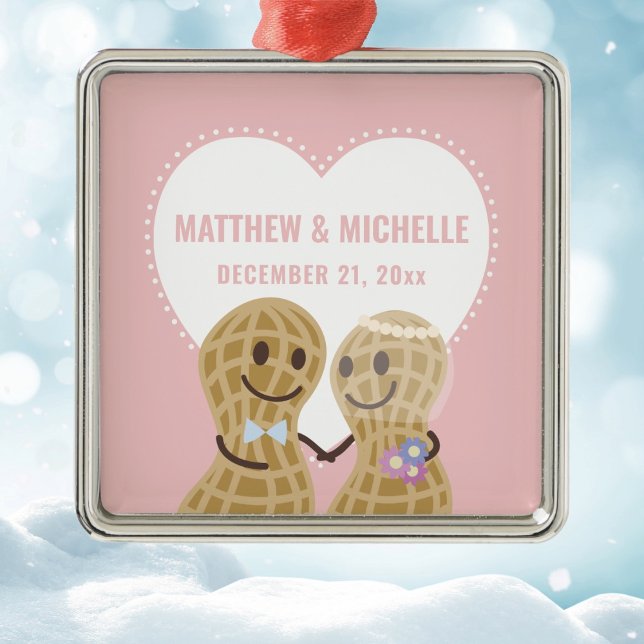 Nüsse über einander erste Weihnachten zusammen Ornament Aus Metall (Von Creator hochgeladen)