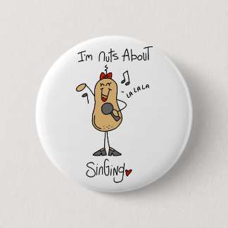 Nüsse über Gesang-T - Shirts und Geschenke Button