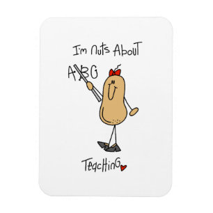 Nüsse über Lehr-T-Shirts und Geschenke Magnet