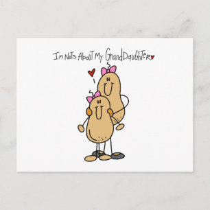 Nüsse über meine Enkeltochter-T - Shirt und Gesche Postkarte