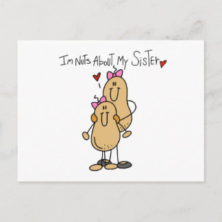 Nüsse über meine Schwestern T - Shirt und Geschenk Postkarte