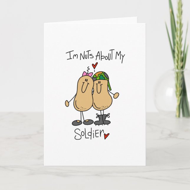 Nüsse über meinen Soldaten Karte (Vorderseite)