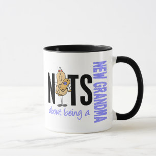 Nüsse über Sein ein neues Blau der Großmutter-1 Tasse
