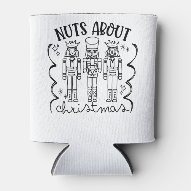 Nüsse über Weihnachten Weihnachts-Nutcracker Dosenkühler (Vorderseite)