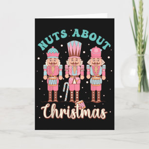 Nüsse über Weihnachts-Spaß Pastell-Weihnachten Nus Karte