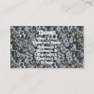 Nüsse und Bolzen und Schrauben Visitenkarte