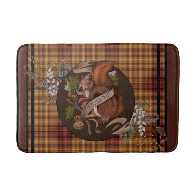 Nusseeichhörnchen Badematte (Vorderseite)