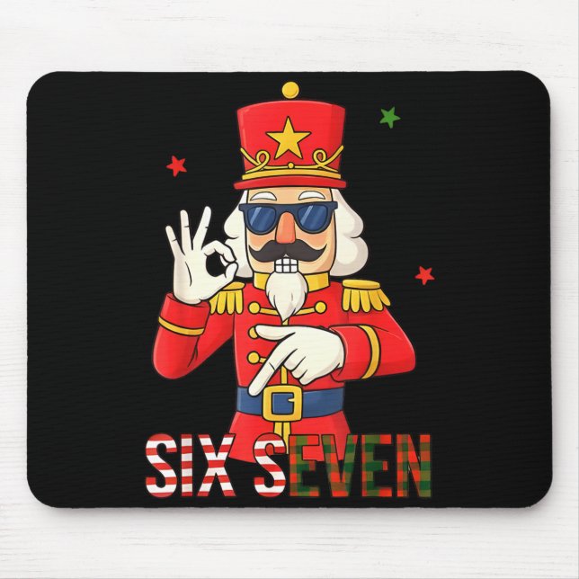 Nussknacker 67 Six Seven Weihnachten Meme Humor Mä Mousepad (Vorne)
