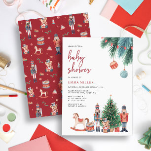 Nussknacker-Baby-Shower Einladung