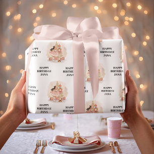 Nussknacker-Ballerina-Geburtstag Geschenkpapier