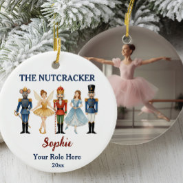 Nussknacker-Ballett Benutzerdefinierter Name & Rol Keramik Ornament