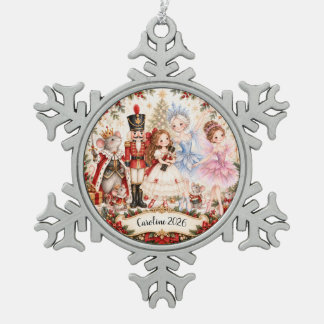 Nussknacker-Ballett-Ornament Schneeflocken Zinn-Ornament