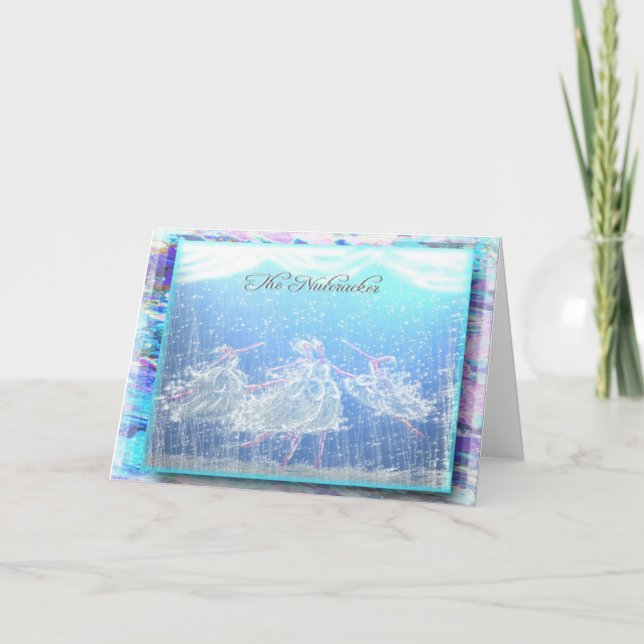 Nussknacker-Ballett "Schnee" - 355 Feiertagskarte (Vorderseite)