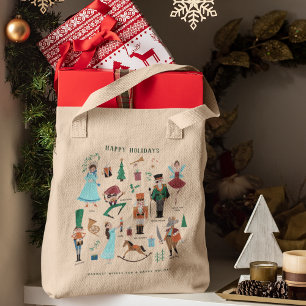 Nussknacker-Ballett-Weihnachtsfeiertags-Tasche Tragetasche