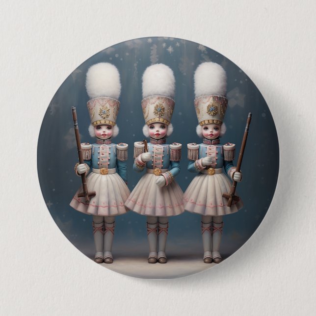 Nussknacker-Ballettmode-Soldaten Button (Vorderseite)