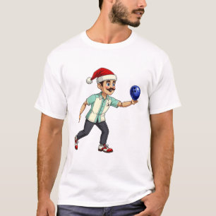 Nussknacker-Bowling-Weihnachten-Sport-Feiertag-Xma T-Shirt