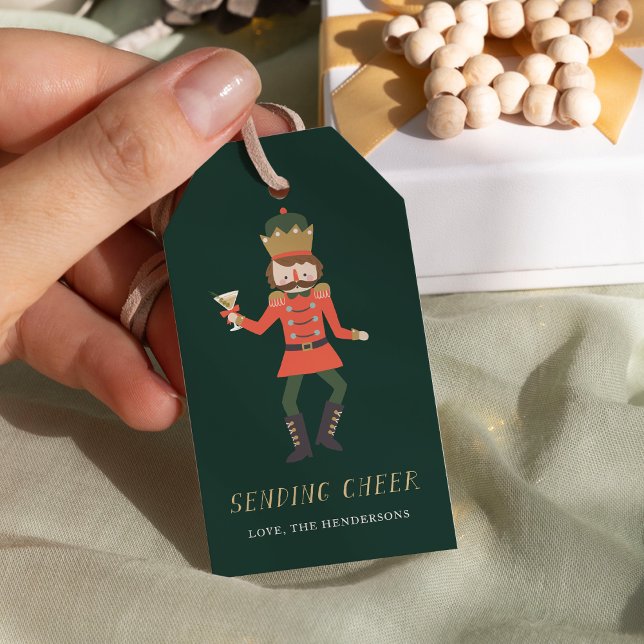 Nussknacker-Cocktail "Senden Freude" Weihnachten Geschenkanhänger (Von Creator hochgeladen)