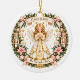 Nussknacker-Engel-Ornament Keramik Ornament