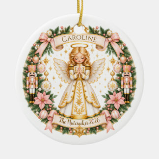 Nussknacker-Engel-Ornament Keramik Ornament
