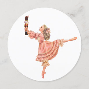 Nussknacker-Feiertags-runde Einladungen