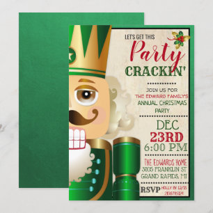 Nussknacker-Feiertags-Weihnachtseinladung Einladung
