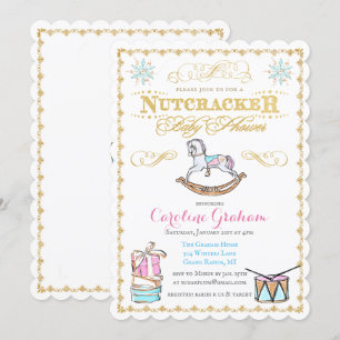 Nussknacker-Feiertags-Winter-Baby-Shower-Einladung Einladung