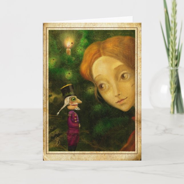 Nussknacker Feiertagskarte (Vorderseite)