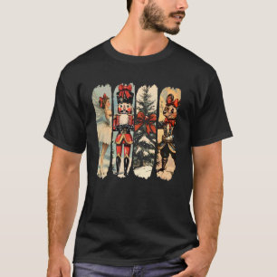 Nussknacker Frohe Weihnachten Xmas Baum Familien-P T-Shirt