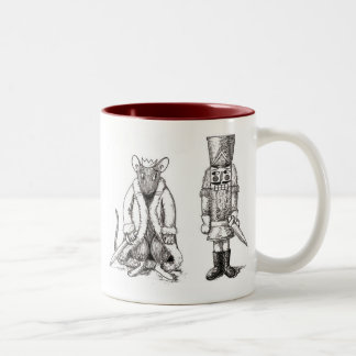 Nussknacker gegen Ratten-König Mug Zweifarbige Tasse