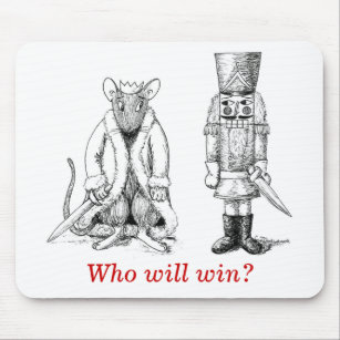 Nussknacker gegen Ratten-König - wer gewinnt? Mousepad