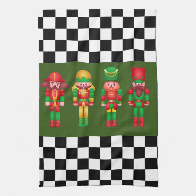 Nussknacker Geschirrtuch (Vertikal)