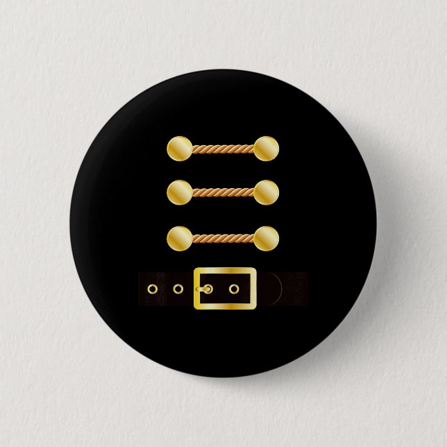 Nussknacker-Kostüm Uniform passend zum Spielzeugso Button (Vorderseite)
