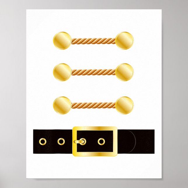 Nussknacker-Kostüm Uniform passend zum Spielzeugso Poster (Vorne)