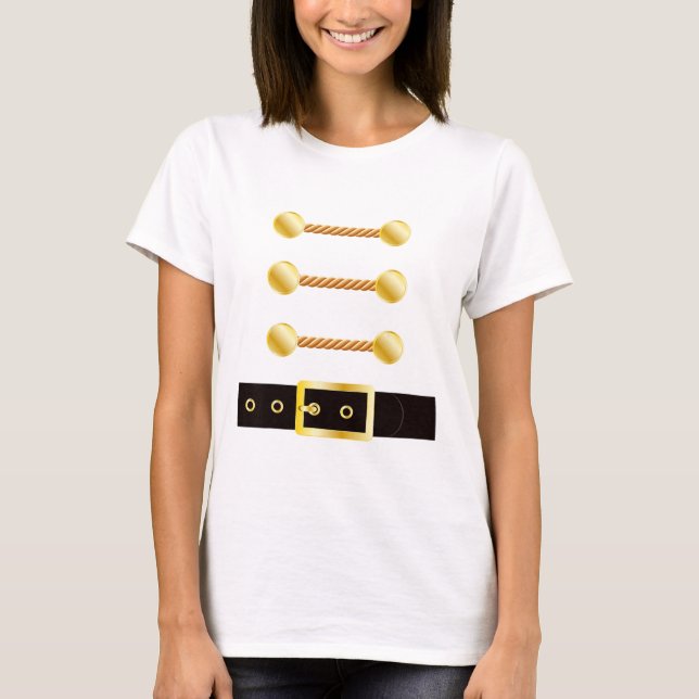 Nussknacker-Kostüm Uniform passend zum Spielzeugso T-Shirt (Vorderseite)