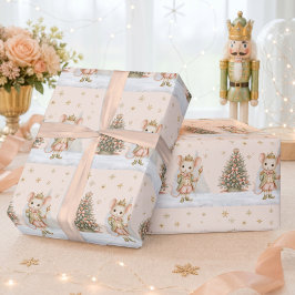 Nussknacker-Mausekönig-Weihnachtsbaum-Geburtstag Geschenkpapier