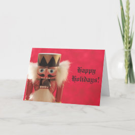 Nussknacker mit Eichel Feiertagskarte