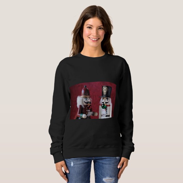 Nussknacker mit Ornamenten Sweatshirt (Vorne ganz)