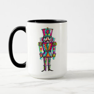 Nussknacker Pastell Regenbogen Rosa Weihnachten Tasse