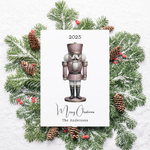 Nussknacker Retro Weiß modernes Weihnachten