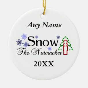 Nussknacker-Schnee Keramik Ornament