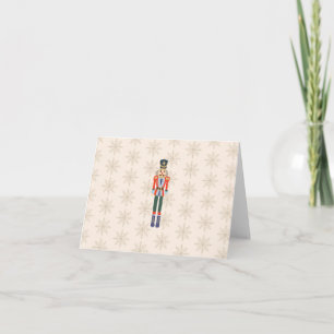 Nussknacker-Schneeflocken-Muster-Malerei Dankeskarte