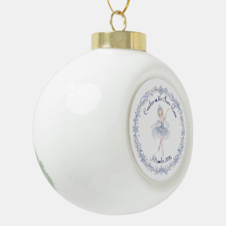 Nussknacker-Schneekönigin-Ornament Keramik Kugel-Ornament