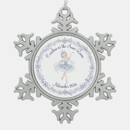 Nussknacker-Schneekönigin-Ornament Schneeflocken Zinn-Ornament